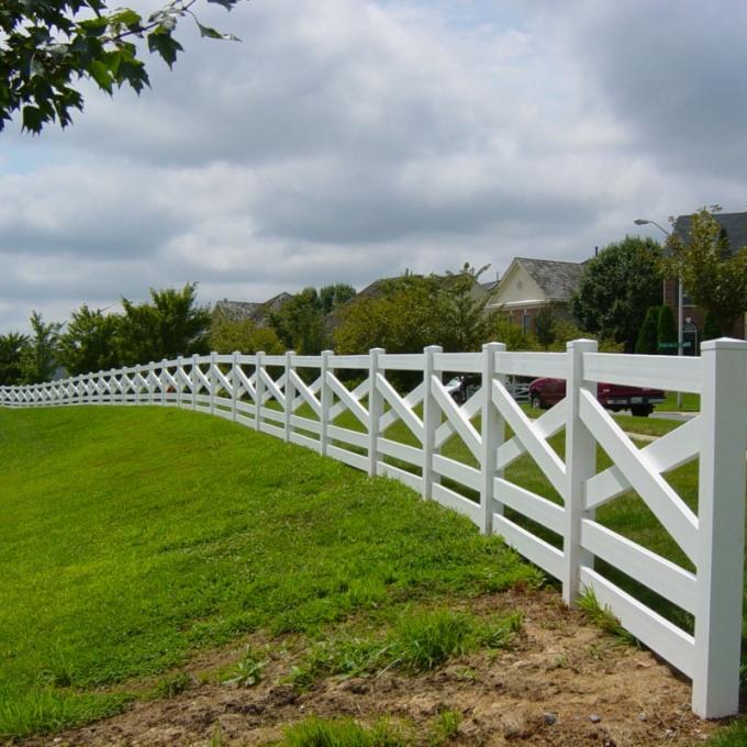 1.2m 1.5m Height PVC Ranch Fence Used In Farm Garden Ranch Plastic Fencing