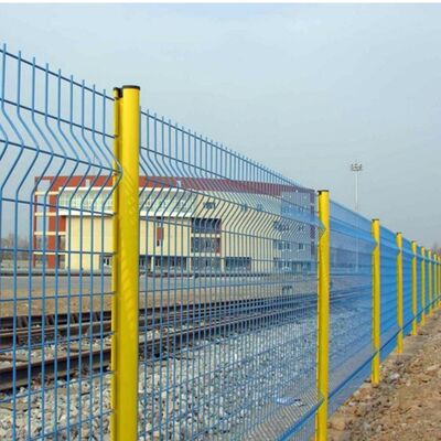 Garden Metal 3D Bending Fence Panels Welded Wire Mesh Square Hole