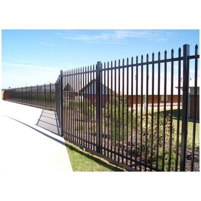6ft*8ft Custom Wrought Iron Fence Powder Coated Steel Picket Fence
