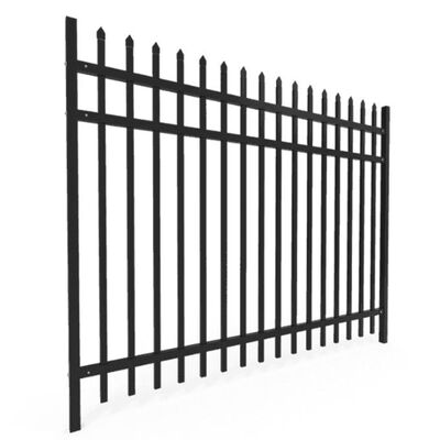 Metal Steel Welding Flat Top Wrought Iron Fence 0.8/1.2/1.5/2.0mm Thickness