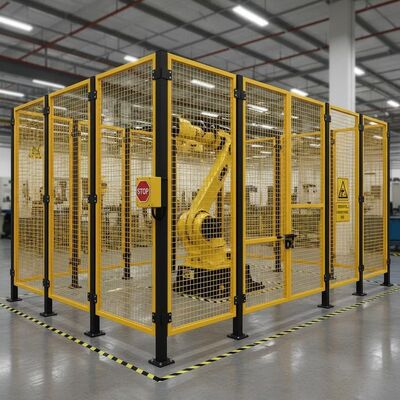 Industrial Protective Barrier System Robot Safety Fence Ensuring Workplace Security and Compliance