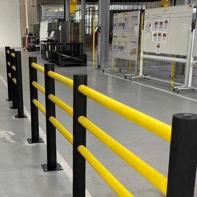 Long Term Durability And Performance Flexible Safety Barrier Constructed To Withstand Harsh Industrial Environments