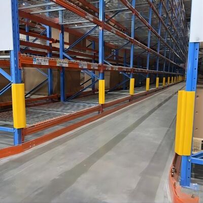 Flexible anti-collision shelf column protective cover suitable for warehouse forklifts