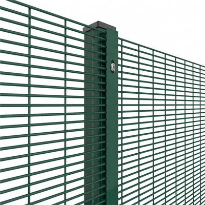 Galvanized PVC coated 358 anti climbing safety fence high-density transparent mesh guardrail