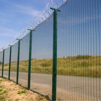 Corrosion Resistant Coating 358 Anti Climb Fence For High Security Facility Protection