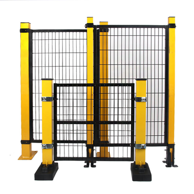 Carbon Fiber Robot Safety Fence with Multiple Access Points Skillfully Engineered Complex Industrial Robot Setups Robot Fence
