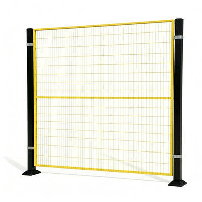 Hsj Customized Aluminum Profile Robot Safety Fence Perimeter Guarding Wire Mesh Partition for Industrial Robotic Workstation Automated Production Line Machine Guarding