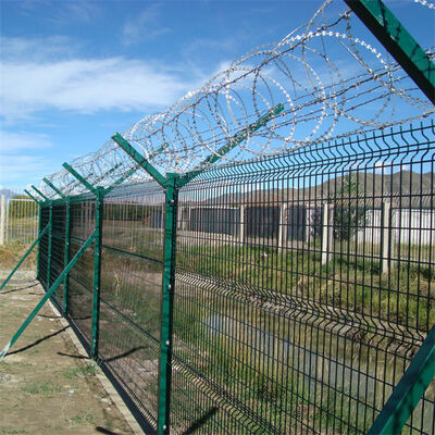 Durable Galvanized Steel 3D Bending Fence With Powder Coating Offering Structural Strength And Attractive Appearance For Industrial