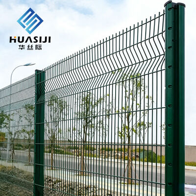 Hsj Decorative Anti Corrosion 3D Bending Wire Mesh Fence, Modular Easy Install Protective Fence for Park Scenic Spot Road Traffic Public Facilities