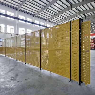 Steel Q235 Galvanized Warehouse Cage Fencing With Diamond Hole Shape