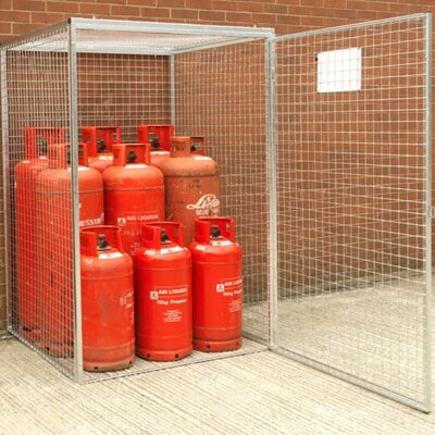 Holds 4 X 9kg Bottles Gas Bottle Cage Industrial Gas Cylinder Cage