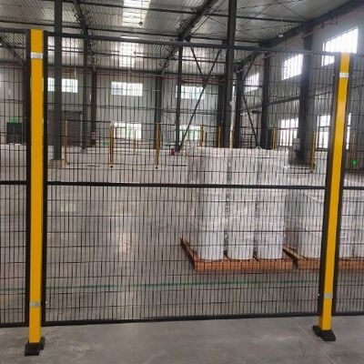 2/2.3/2.5m Height Robot Safety Fence Galvanized Steel Square Hole Shape