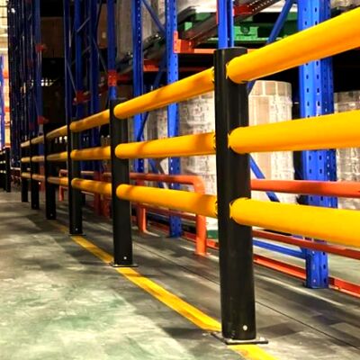 Anti Colliosion Flexible Safety Barrier Yellow And Black Easy installation