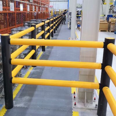 Shelf Protection Impact Flexible Barricades Made Plastic