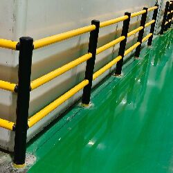 Shelf Protection Impact Flexible Barricades Made Plastic