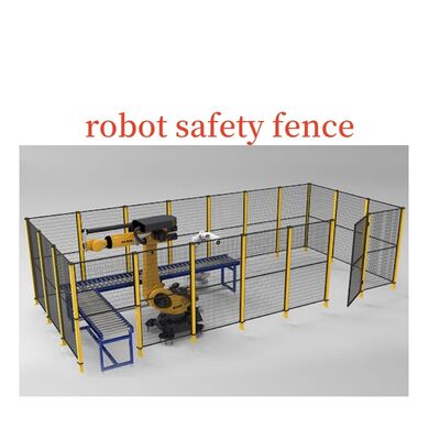 2500mm High Robot Safety Fencing Machine Protection Powder Coating Surface