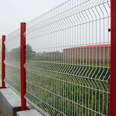 Anti Aging 3d Curved Wire Mesh Fence  2m/2.5m/2.9m Width Fence Panels Bending