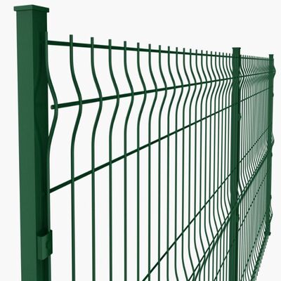 Anti Aging 3d Curved Wire Mesh Fence  2m/2.5m/2.9m Width Fence Panels Bending