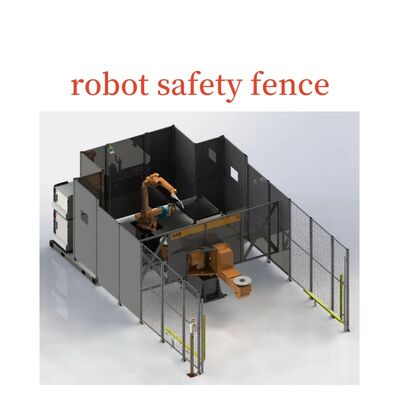Industrial Security Fences Robot Safety Fence 2500mm High Machine Guard Fence