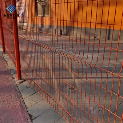 Green Powder Coated 3D Bending Fence Metal Wire Mesh V shaped