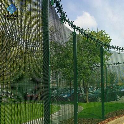 Mesh Size 76*13mm 358 Mesh Fence For In Prisons Airports Military Bases