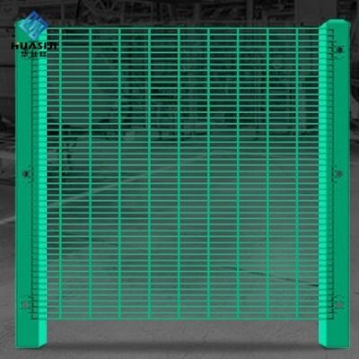 8 Feet High 358 Security Mesh Anti Climb Fence Clear View