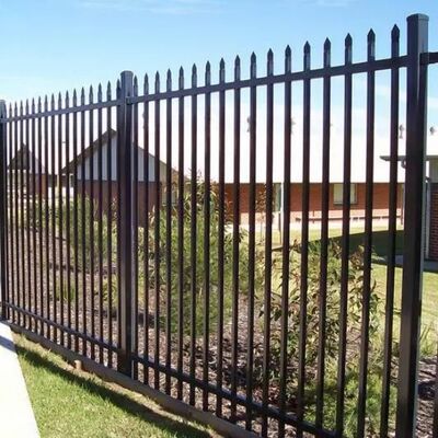 Safe And Stable Wrought Iron Fence Residence Decorative
