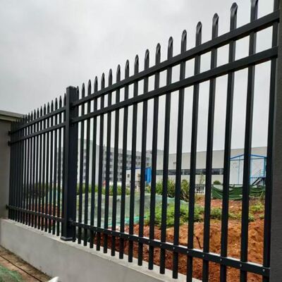 6ft 8ft Spear Top Wrought Iron Fence For Home Steel Picket Fence