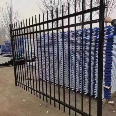 6ft 8ft Spear Top Wrought Iron Fence For Home Steel Picket Fence
