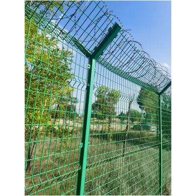 Pvc Coated 3D Bending Fence Welded Mesh Panel 50*150mm