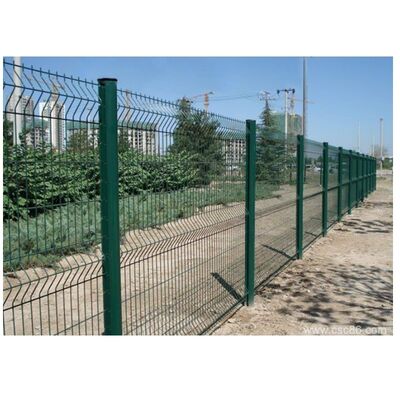 PVC Coated 3D Bent Metal Fence Galvanized Welded Wire Mesh Fence Panel