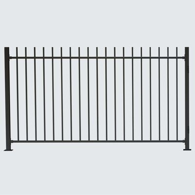 Home Backyard Use Wrought Iron Metal Picket Fence Panels Q235 Low Carbon Steel