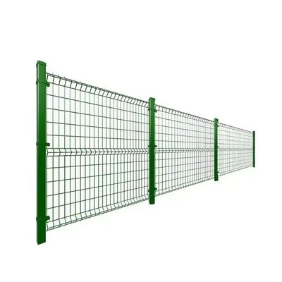 Black Metal 3D Bending Fence Welded Wire Mesh Fence Protection Fence