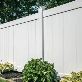 6FT Height 8ft Width Plastic PVC Privacy Fence UV Resistance