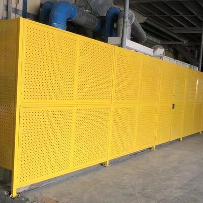 Perforated Metal Punched Plate Warehouse Fence For Separation