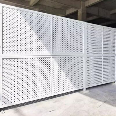 PVC Coated Galvanized Warehouse Fence Temporary Isolation