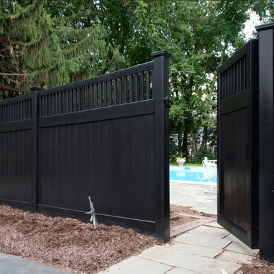 Easy DIY 6 X 8 White Privacy Vinyl Fence Panel Outdoor UV Resistant