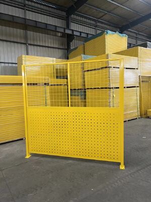 2000mm High Warehouse Fence Punched Plate Fence Diamond Hole Shape
