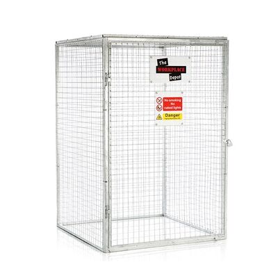 Welded Wire Mesh Gas Bottle Cage Powder Coated Gas Cylinder Cage