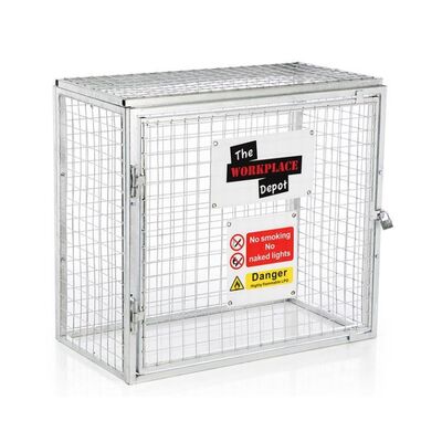 Industrial Security Gas Cylinder Storage Cage Weather Resistance