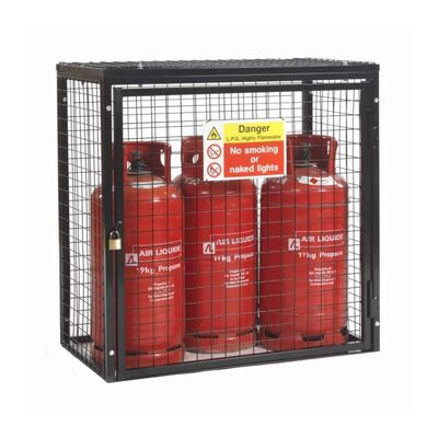Industrial Security Gas Cylinder Storage Cage Weather Resistance