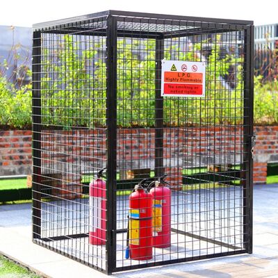 Heavy Duty Gas Bottle Cage Blue  White Silver Red Yellow Color