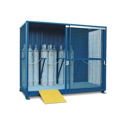 Heavy Duty Gas Bottle Cage Blue  White Silver Red Yellow Color