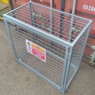 Galvanized Steel Metal Metal Cage For Gas Cylinders Eco Friendly