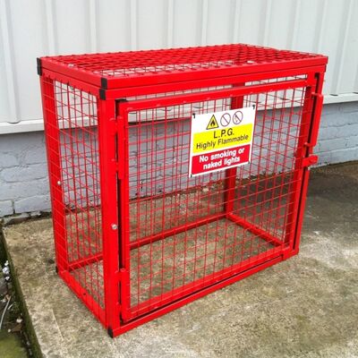 Galvanized Steel Metal Metal Cage For Gas Cylinders Eco Friendly