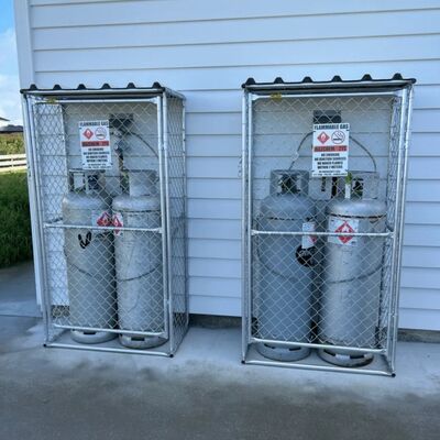 Corrosion Resistance Gas Canister Storage Cage For Warehouse Rust Proof