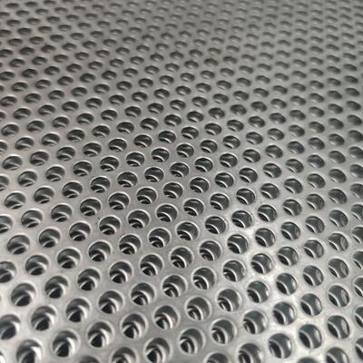 Anti Corrosion Metal Punch Plate Steel 4mm Thickness Round Hole