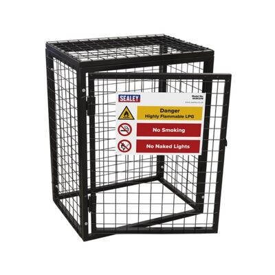 Outdoor Steel Cage For Gas Bottles Galvanized Steel Gas Cylinder Cage