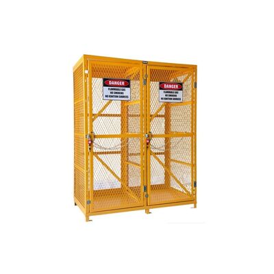 Outdoor Steel Cage For Gas Bottles Galvanized Steel Gas Cylinder Cage