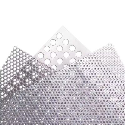 Galvanized Steel / Stainless Steel Metal Punch Plate Round Hole